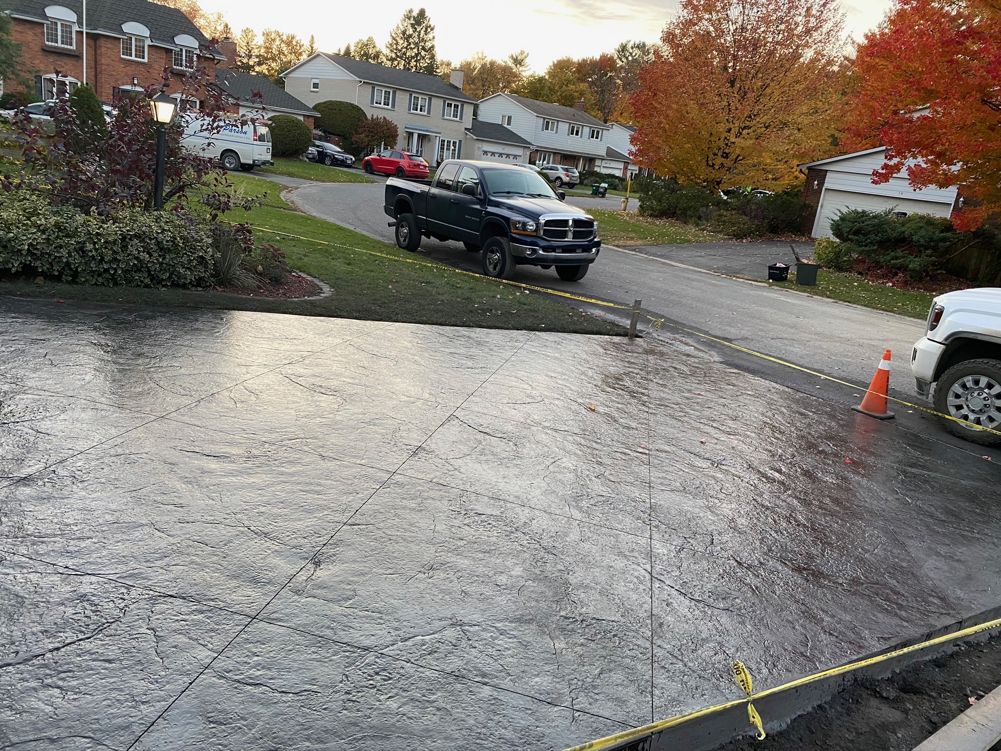 Stamped Concrete Walkway